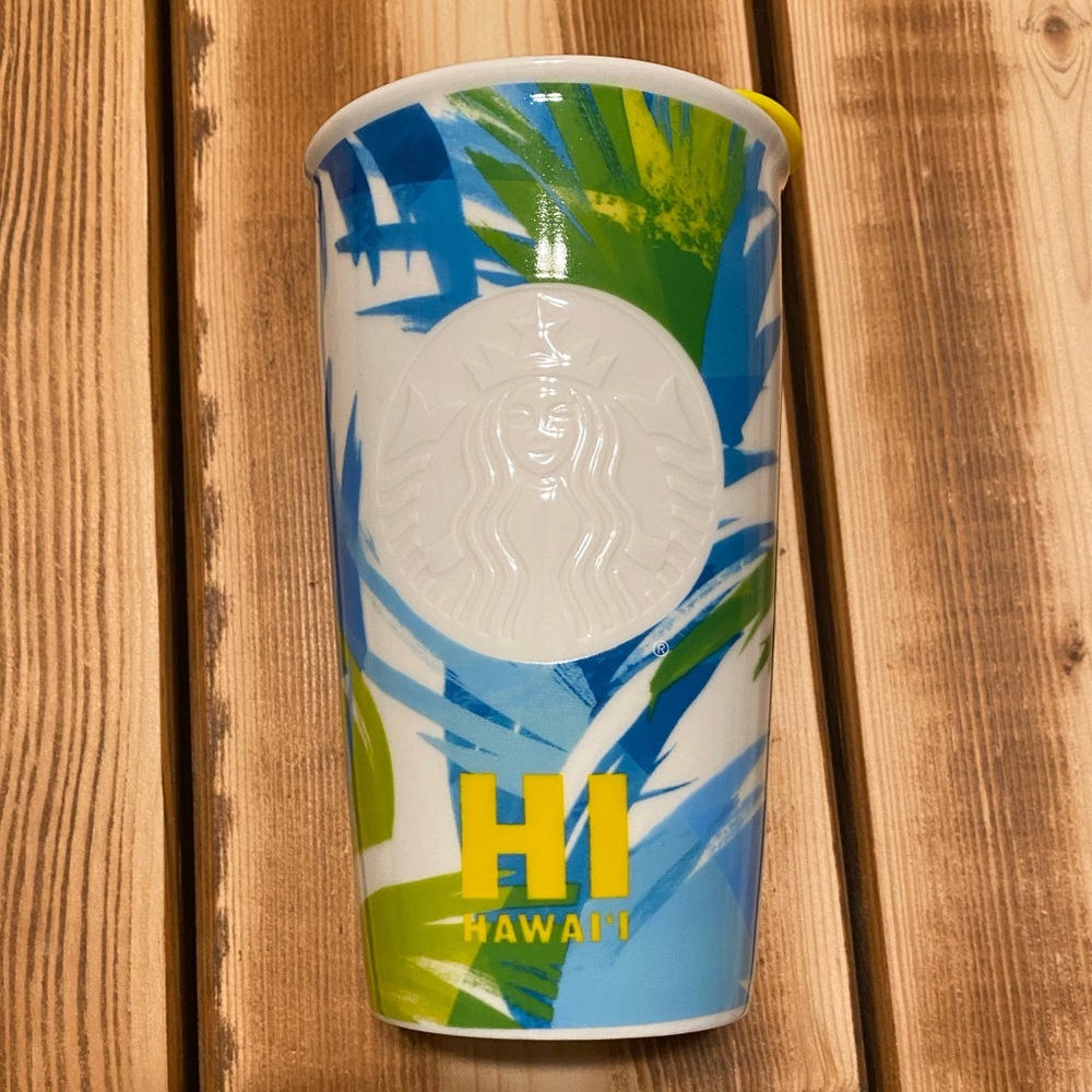 Starbucks 2016 Dot Collection Hawaii Limited Ceramic Travel Tumbler